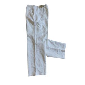 Island Shores White Linen Pants Large